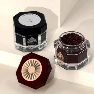 Factory Manufacturer WOOD OUD Bakhoor Jar Glass Containers Unique Design Skincare Packaging 150G Cosmetic Container