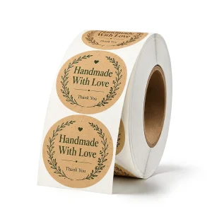 Factory OEM Durable Clear Adhesive Sheet Waterproof Lable for Birthday Present Wrap