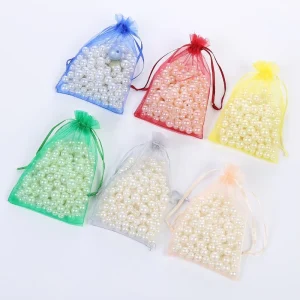 Factory Organza Drawstring Pouches Sheer Fabric Jewelry Packing Bag