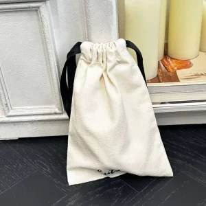 Factory Price Custom Logo White Cotton Canvas Drawstring Shoe Bags Custom Cloth Dust Bag Dustbags for Shoes