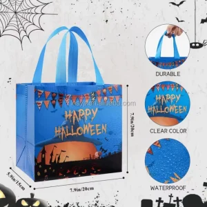 Factory Price Customized Logo Foldable Shopping Non Woven Bag Halloween Gift Bag