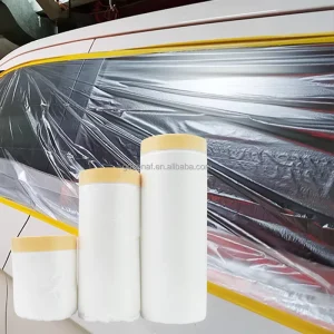 Factory Price OEM Custom Multi Size Automotive Car Painting Protective Film Pre taped Masking Film