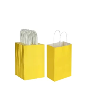 Factory Price Recyclable Brown Kraft Paper Bag Rope Handle Promotion Function Flat Handle Offset Printing Display Your Logo