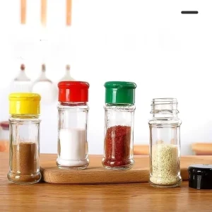 Factory Produced Customized Logo Multi Chamber Spice Glass Jar