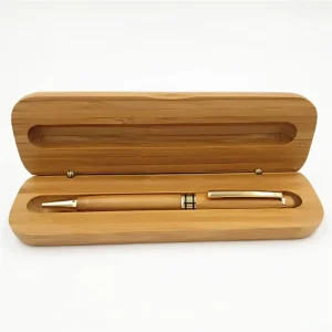 Factory Profesional in Custom Made Eco friendly Bamboo Pen Box Bamboo Box Pens