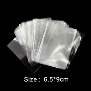 Factory Stock OPP Clear Flat Open Bags Double Layer 6C 6.5*9cm 3.5 Inch Card Protective Plastic Packaging Self Adhesive Seal