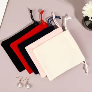 Factory Velvet Drawstring Dust Bag Soft Flannel Multi Purpose Storage Pouch Protective Cover Bag for Gifts