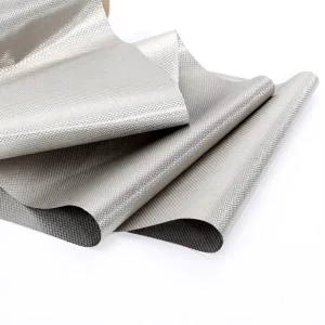 Faraday Woven Net Fabric Polyester/Metallic Signal Blocking Anti-Static RFID/Bluetooth/WiFi/GPS/5G Medium Weight 60gsm 210T