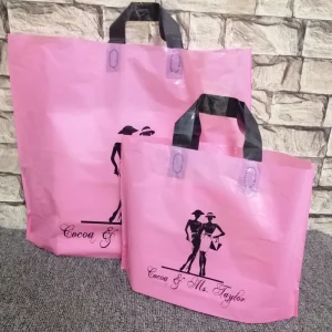 Fashion Handbag Clothing Gift Shopping Thickened Plastic Tote Bag