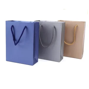 Fashion Luxury Hot Stamping Digital Logo Design Colorful Paper Jewelry Gift Watch Cosmetic Shopping Bag Factory Stock