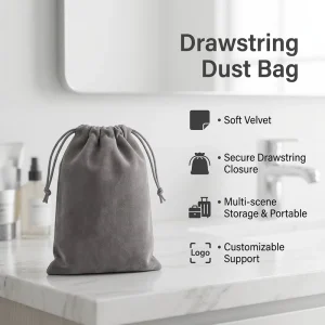 Fashion Multi Functional Household Dust Bag High Quality Eco-Friendly Custom Color Velvet Drawstring 15x20cm Packing Daily Bag