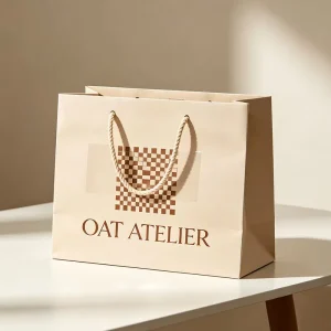 Fashion Trend Color Custom Paper Shopping Bag Custom Logo Modern Clothing Jewelry Shop Custom Paper Bag