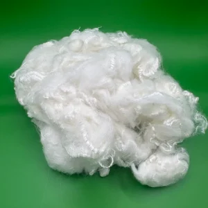 Fluffy Raw White 3D 64mm Polyester Staple Fiber Siliconized Spinning Cushion Seat Pad Outdoor Furniture Filling Material