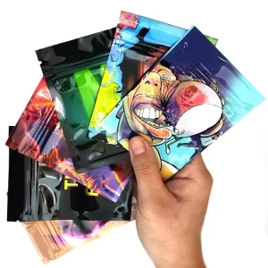 Foil Plastic Bags Baggie Pouch Waterproof Jewelry Coffee Bean Candy 7x10M Portable Storage Bag Various Patterns Set Food