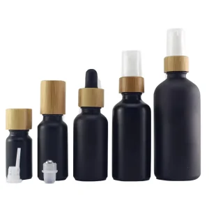 Food Grade 50ml 80ml PLA Plastic Bottle Biodegradable Bottle with Bamboo Spray