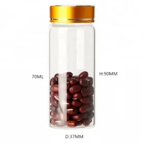 Food Grade Glass Jar Aluminum Screw Cap Free Samples Provided Multi Use Storage Jar Factory Supply