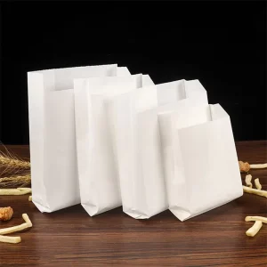 Food Grade Greaseproof Bread Sandwich Bag Self Adhesive Mini Glassine Waxed Paper Bags Custom Printed Self Seal Glassine Bag