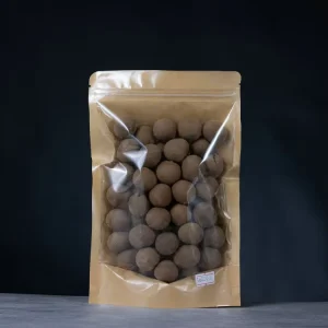 Food Grade Plastic Ziplock Packaging Bag Kraft Paper Stand up Pouch With Clear Window