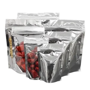 Food Grade Recyclable Resealable Plastic Pouch Zipper Seal Bag For Daily Storage