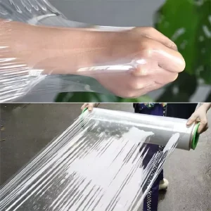Food Grade Transparent Plastic PE Winding Film Soft Shrink Film for Industrial Use Moisture Proof Blow Molding Process