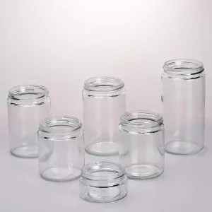 Food Storage Glass Jar Straight Sided Design with 58 400 Neck Finish