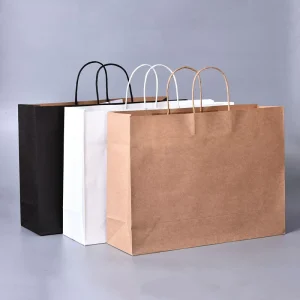 For Compostable Recycled Greaseproof PLA Laminated Paper Bag Leakproof for Iced Coffee Cold Drink Takeaway
