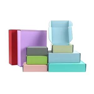 Free Samples Custom Corrugated Cardboard Mailer Shipping Boxes Colorful Matt Lamination Packaging Box for Gift