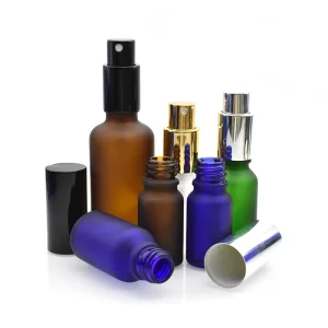 Frosted Colored Glass Bottles 5 100ml