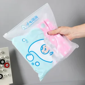 Frosted Plastic Clothes Packaging Zipper Bag with Slider for Apparel Packaging EVA Garment Package Bag Ziplock
