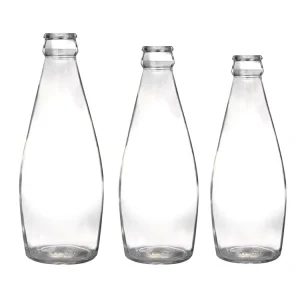 Fruit Juice Glass Bottle Empty 8oz 500ml Juice Storage Glass Bottles with Plastic Lids 1 Gallon Apple Juice Bottle