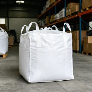 Full Open Top Flat Bottom Jumbo Bag 1000kg PP FIBC Bulk Sack for Construction Raw Material Packaging