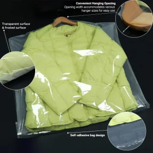 GRS Clear Reusable PE Plastic Bag Roll Dust Proof Storage Cover for Garments Offset Printing Resealable Dust Volume On Poly Bag