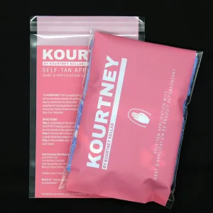GRS EN15343 FBA Transparent Self Adhesive Recycled Plastic Offset Printed PE Poly Packing Bags Suffocation Warning