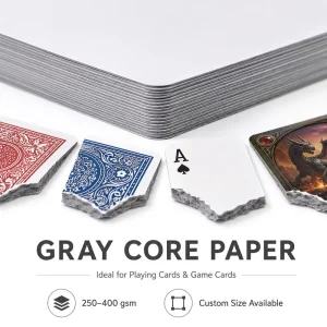 Game Card Paperboard 300/310/320/330/340/350g Flexible Black Core Paper for Game Cards Trading Cards Playing Card Paper Rolls