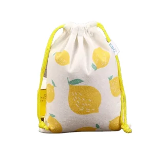Gift Cloth Colorful Canvas Cotton Double String Handbag Shoe Dust Drawstring Pouch Bag