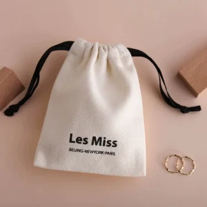 Gift Craft Organic Cotton Canvas Biodegradable Drawstring Dust Bag with Custom Logo for Photo Frame
