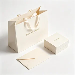 Gift Paper Shopping Bags for Small Business Clothing Packaging Ribbon Own Logo Paper Bag With Handles
