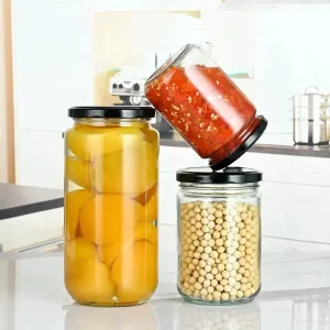 Glass Bottles Empty Bottles Jam Jars Food Storage Jars Jar Heads Bottles Metal Caps
