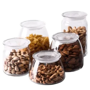 Glass Candle Jars and Lids glass Jars for Candle Making glass Candy Jars