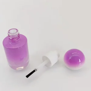 Glass Cap Customized Logo Engraving Spray Painting Nail Polish Oil Blush Bottle 15ml Customized Size Custom Color OEM ODM