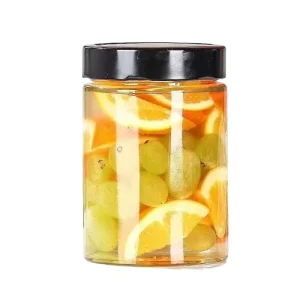 Glass Food Prep Containers 100ml 140ml 180ml 220ml 500ml Packaging Container New Year Christmas Gift Party Glass Bottle
