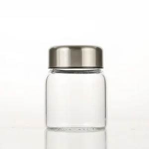 Glass Food Storage Jar Containers with Lids Glass Bottle for Kitchen