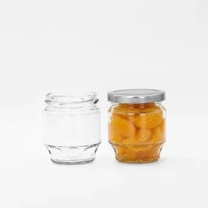 Glass Jars with Lids Empty Clear Glass Storage Container Jam Pickle Food Honey Jar
