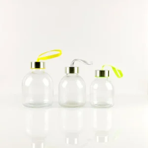 Glass Juice Bottle 250ml 350ml 500ml Beverage Milk Water Glass Bottle with Caps