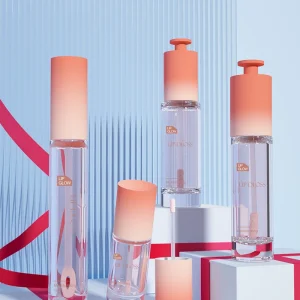 Glass Lip Gloss Bottle Makeup Bottle Liquid Foundation Bottle with Plastic Cap Sealing for Cosmetic Packaging Custom logo