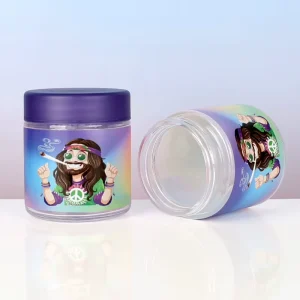 Glass Stash Jar Manufacturer 2oz 3oz 4oz Flower Jar Airtight Glass Jar Stash Jar Child Resistant Jar Smell Proof Jar
