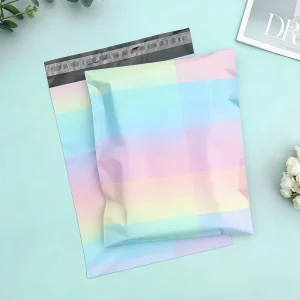 Glossy LDPE Poly Mailer Resealable Custom Logo Shipping Bag with Self Adhesive Seal 6×9 for Clothing Fur