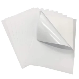 Glossy Printable Vinyl Sticker Paper 8.5×11” Flexography Inkjet or Laser Printer Waterproof Decal Paper Sheets