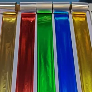 Gold Silver Printer Ribbon Shiny Red Blue Metallic Color Thermal Transfer Ribbon TTR Gift Ribbon Print