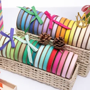 Good Cotton Ribbon 100% Environment Protection Cotton Roll 25mm Natural Colors Packaging Bows for Fabric Decoration
